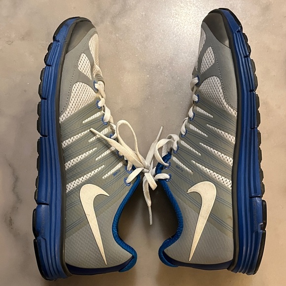 Nike Fly Wire VT3 Lunarlon Gray and Blue Athletic Shoes Sneakers - Picture 7 of 11